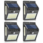 Lampes solaires pour ext�rieur avec d�tecteur de mouvement, 4 pack 100led lumi�re solaire ip65 etanche ...