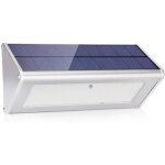 Lampes solaires d'extrieur avec dtecteur de mouvement, 48 led, 1 100 lm, 4 500 mah, botier en aluminium ...