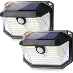 Lampe solaire exterieur detecteur de mouvement ip65 etanche lumiere projecteur led �clairage mural d'ext�rieur ...