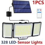 Lampe solaire extérieur détecteur de mouvement, lumière solaire extérieure avec télécommande, 1800 mah ... Lampe solaire extérieur détecteur de mouvement, lumière solaire extérieure avec télécommande, 1800 mah ...