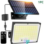 Lampe solaire exterieur detecteur de mouvement avec tlcommande, 342 led lumiere solaire ip65 tanche ...