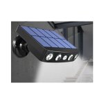 Lampe solaire d'extrieur tanche et rglable avec dtecteur de dtection humaine, panneaux  charge ...