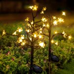 Lampe solaire exterieur jardin, 2 pièces 20 leds fleurs lumiere solaire exterieur, ip65 imperméable lumiere, ... Lampe solaire exterieur jardin, 2 pièces 20 leds fleurs lumiere solaire exterieur, ip65 imperméable lumiere, ...