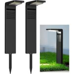 Lampe solaire exterieur jardin 2 pices 30 led, tanches ip65, spot solaire exterieur avec 2 modes d'clairage ...