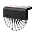 Lampe solaire extrieur jardin, led clairage mural d'extrieur, 2 pack blanc chaud + couleur rvb, lumires ...