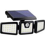 Lampe solaire exterieur, lumi�re solaire ext�rieure avec d�tecteur de mouvement 70 led, ip65 �tanche ...