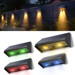 Lampes solaires d'ext�rieur, super lumineux appliques solaires d'ext�rieur, 5 modes lumi�res d�coratives ...
