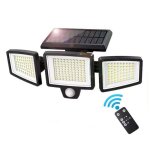 Lampes solaires d'ext�rieur puissantes : projecteur solaire � d�tecteur de mouvement 210 led, 3000lm, ...