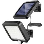 Lampe solaire ext�rieure, lampe solaire ext�rieure 56 led avec d�tecteur de mouvement, �tanche ip65, ...