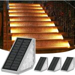 Lampes solaires ext�rieures avec d�tecteur de mouvement, 4 pi�ces eclairages ext�rieurs solaires pour ...