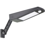 Lampe solaire ext�rieure led 3000lm - projecteur �tanche ip65 avec support r�glable et t�l�commande