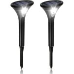 Lampe solaire ext�rieure puissante, eclairage solaire exterieur 2 pack etanche ip65 lumi�re s�curit� ...