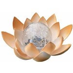 Lampe solaire fleur de lotus - fleur led lumineuse par �nergie solaire - d�coration �cologique pour jardin ...
