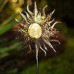 Lampes solaires de jardin, clairage dcoratif extrieur en mtal tanche, cadeau de fte des mres (soleil) ...