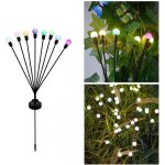 Lampes solaires de jardin, lampes solaires pivotantes améliorées, lumières colorées, lot de 5 lampadaires ... Lampes solaires de jardin, lampes solaires pivotantes améliorées, lumières colorées, lot de 5 lampadaires ...