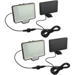 Lampe solaire led, applique murale ext�rieure avec d�tecteur de mouvement avec 294 led, lampe de jardin ...