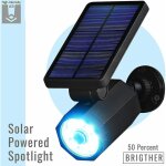 Lampes solaires � led bionic spotlight deluxe spot � �nergie solaire avec d�tecteur de mouvement ext�rieur ...