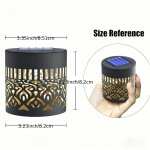 Lampe solaire mandala ext�rieure en m�tal rose ? led � chargement automatique, fixation murale ou cl�ture ...