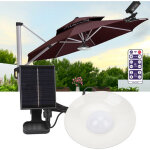 Lampes solaires pour parapluie lampes led pour parapluie de patio � alimentation solaire 1, 2w t�l�commande ...