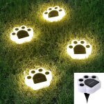 Lampe solaire patte d'ours, lumière blanche chaude, longueur 12, 3 cm, lot de 4 led d'extérieur, idéale ... Lampe solaire patte d'ours, lumière blanche chaude, longueur 12, 3 cm, lot de 4 led d'extérieur, idéale ...