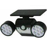 Lampe solaire de scurit  dtecteur de mouvement, spot mural extrieur puissant avce 3 ttes, a