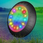 Lampes solaires de sol � couleurs changeantes, 16 led, �clairage ext�rieur solaire, lampes solaires � ...