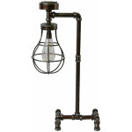 Lampe solaire sur pied en fonte - 57 x 33 cm - �clairage de jardin au design industriel