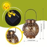 Lampes solaires suspendues ou appliques ext�rieures ? style lanternes avec poign�e pour jardin, patio ...