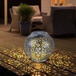 Lampe solaire lampe � suspendre d�coration de jardin led jardin ronde lampe d'ext�rieur table lampe � ...