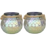 Lampe solaire en verre, 2 pices led boule lumires verre solaire en pot mason ip65 tanche lampe solaire ...