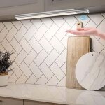 [jamais utilis�] lampe sous meuble cuisine avec capteur, 40 cm lumiere placard 2 en 1 rechargeable et ...