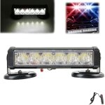 Lampe stroboscopique magntique puissante pour voiture, 6 led haute intensit, tanche ip66 avec tlcommande, ...