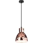 Lampe suspendue design r�tro, coup de marteau, pendule, �clairage de salon, couleur or v - tac 3713