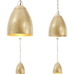 Lampe suspendue industrielle 25 w laiton rond 32 cm e27 - lampe suspendue - lampadaire - clairage intrieur ...