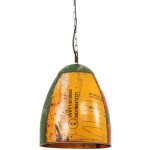 Lampe suspendue industrielle 25 w multicolore ronde 32 cm e27 vidaxl