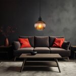 Lampe suspendue plafonnier lampe de salle  manger lampe de cuisine noir mat