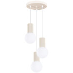 Lampe � suspension halo aluminium / verre 3xg9 25cm sollux