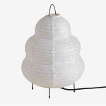 Lampe de table ?34 cm en papier de riz gogian sklum blanc