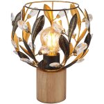 Globo lighting - lampe de table salon lampe de table cristaux lampe de chevet doré, bois acrylique, 1x ... Globo lighting - lampe de table salon lampe de table cristaux lampe de chevet doré, bois acrylique, 1x ...