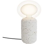 Lampe de table candy en terrazzo avec double diffuseur en verre - douille g9 ou e27 (ampoule non incluse) ...