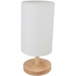Lampe de table de chevet avec base en bois et abat - jour en tissu pour chambre à coucher, prise ue 110 ... Lampe de table de chevet avec base en bois et abat - jour en tissu pour chambre à coucher, prise ue 110 ...
