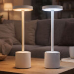 Lampe de table led blanche lampe de salon lampe de chevet lampe de chambre � coucher, couleurs de lumi�re ...