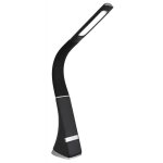 Lampe de table led lampe de lecture lampe d'appoint noir satin� variateur tactile h 50 cm