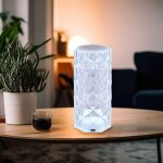 Lampe de table led à intensité variable touch lampe de table lampe de salon cristal lampe de chevet lampe ... Lampe de table led à intensité variable touch lampe de table lampe de salon cristal lampe de chevet lampe ...