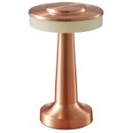 Lampe de table led sans fil rouge bronze 12, 5 x 12, 5 x 20, 5 cm 1 pi�ce 2 w 3 tons lumi�re lampe sans ...