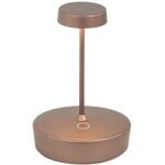 Lampe de table led swap mini pro, bronze, rechargeable et dimmable - 2w, 2200 - 2700 - 3000k, ip65