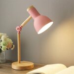 Lampe de table nordique, de chevet et de lecture - protection des yeux pour enfants, bureau r�glable, ...