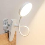 Lampe de table portable tricolore avec clip pour chambre � coucher, petite lampe de table avec clip, ...