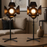 Lampe de table r�glable lampe de chevet chambre lampe de lecture noire table, m�tal, 1x douille gu10, ...