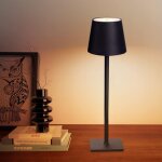 Lampes de table sans fil, gradation continue 3 couleurs, lampe de bureau led � batterie rechargeable ...